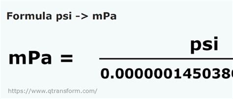 mpa in psi